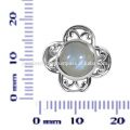 Rainbow Moonstone Gemstone 925 Sterling Silver Ring Jewelry